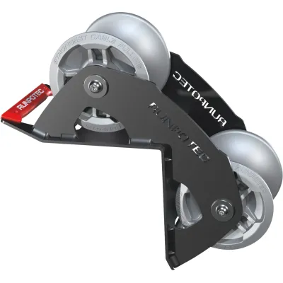RUNPOTEC Kabelumlenkrolle 90° 10153 | Schwerlast Umlenkrolle für Ecken | Ø130 mm | Aluminium | 4500 kg | Kugellager