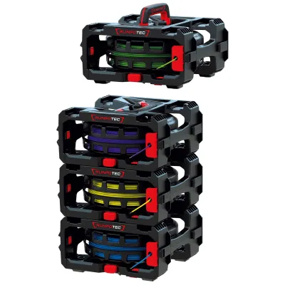 RUNPOTEC Kabelabroller CB 260 Cable Box 10216 | 4er Set | für Kabelringe bis 26 cm Ø | stapelbar | 5 kg Traglast