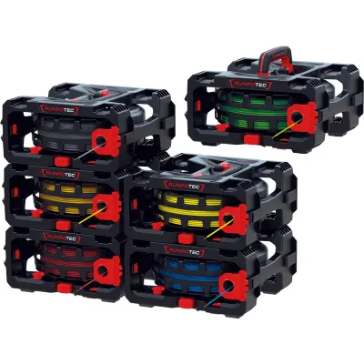 RUNPOTEC Kabelabroller CB 260 Cable Box 6er Set | max. 26 cm Bündeldurchmesser | 5 kg Tragfähigkeit