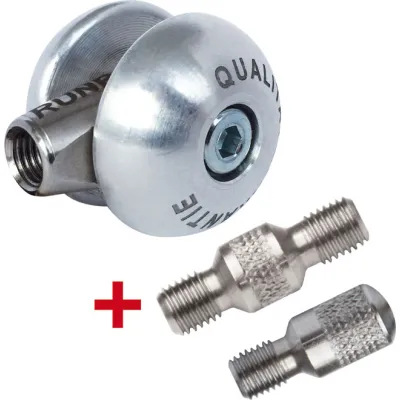Runpotec Laufrolle | Kabeleinziehhilfe für Glasfaserstab 7,5-11 mm | Ø50mm | RTG 12mm | Aluminium/Edelstahl