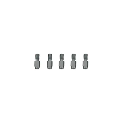 RUNPOTEC Endhülsen-Set 20950 | Ersatzteil für Glasfaserstab GF3 Slim Ø 3 mm | Edelstahl | 5 Stück | RTG-Gewinde