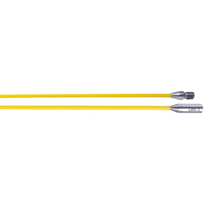 RUNPOTEC Glasfaserstab Set 20457 | Kabeleinziehsystem Zubehör | Ø 3 mm | 2x 0,45 m | RTG 6 mm Gewinde