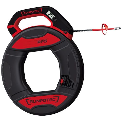 Bild: RUNPOTEC Kabeleinziehgerät RP5 10203 | 30 m Polyesterband Ø 5,5 mm | Meterzähler