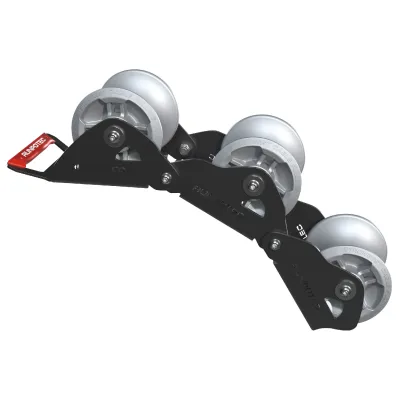 RUNPOTEC Kabelumlenkrollenkette 10166 | 3-gliedrig | Umlenkrolle Ø130 mm | Aluminium | 4500 kg Traglast | Kugellager