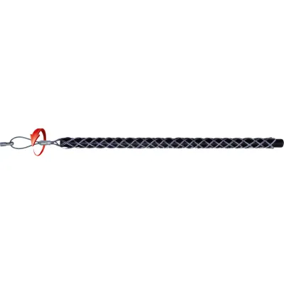 Runpotec Kabelziehstrumpf 20266 | Kabeldurchmesser 9-15 mm | Drallausgleich | Schlaufe | RTG Gewinde Ø 6 mm | Edelstahl