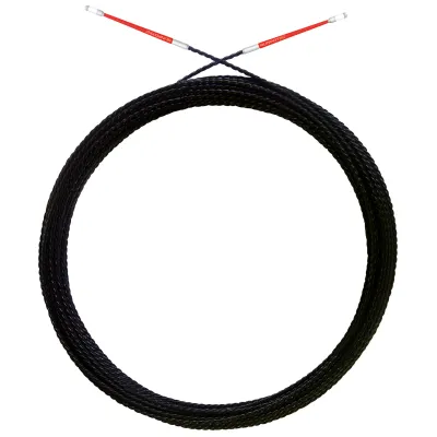 Runpotec Kabeleinziehband Ersatzband 20240 | Runpo 5 | 20m | 5,3mm verdrillt | Kunststoff | 2 Power-Gleiter | Schwarz