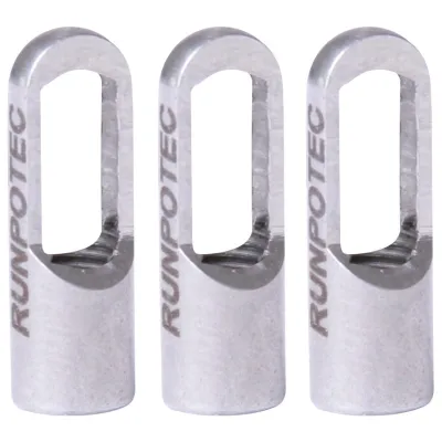 RUNPOTEC Zugösenset 20411 | Zugöse für Glasfaserstab 4,5-6mm | Edelstahl | Ø 7mm | RTG Gewinde 6mm | 3 Stück
