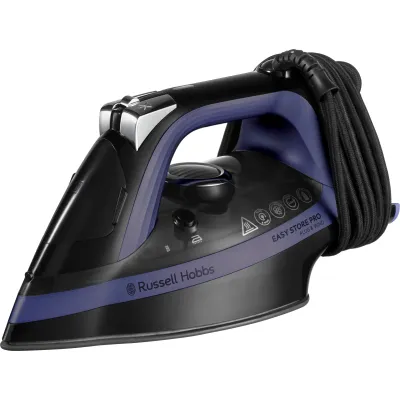 Russell Hobbs Dampfbügeleisen 26731-56 | 2400W | Keramiksohle | Extra-Dampfstoß | Anti-Kalk | Schwarz