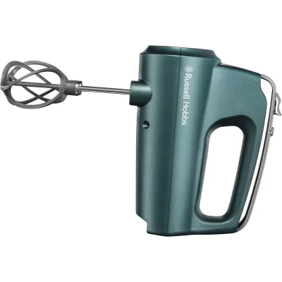 Russell Hobbs Handmixer 25891-56 Swirl | 350 Watt | 5 Geschwindigkeiten & Turbo | Knethaken & Quirle | türkis