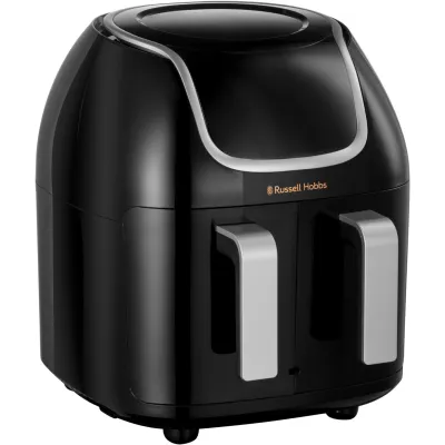 Russell Hobbs Doppel-Heißluftfritteuse 27290-56 | Airfryer 8,5L | 2 Fächer | 8 Programme | Touch | Schwarz