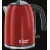 Bild: Russell Hobbs Wasserkocher 20412-70 | 1,7 L Edelstahl | 2400 W | Schnellkochfunktion | kabellos | Kalkfilter | rot