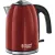 Bild: Russell Hobbs Wasserkocher 20412-70 | 1,7 L Edelstahl | 2400 W | Schnellkochfunktion | kabellos | Kalkfilter | rot