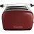Bild: Russell Hobbs Toaster 26554-56 | 2-Scheiben | extra breite Schlitze | Brötchenaufsatz | Auftaufunktion | Edelstahl | Rot