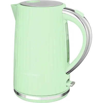 Russell Hobbs Wasserkocher Eden 27364-70 | schnurlos 1,7L 2400W | Kalkfilter | 360° Sockel | Edelstahl | Pistazie