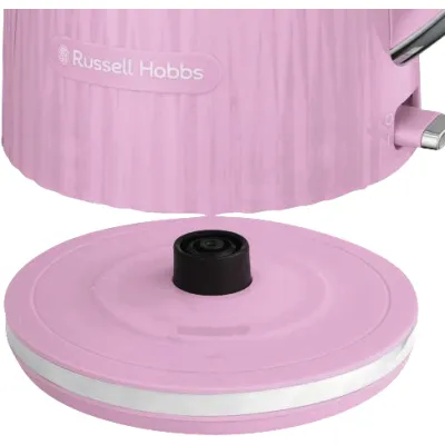 Russell Hobbs Wasserkocher Eden 27362-70 | 1,7L | 2400W | schnurlos | Edelstahl | Kalkfilter | Himbeere