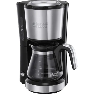 Russell Hobbs Filterkaffeemaschine 24210-56 | 5 Tassen | Glaskanne | Permanentfilter | Warmhaltefunktion