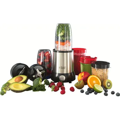 Russell Hobbs Multifunktionsmixer 23180-56 | Standmixer & Smoothie-Maker 700W | BPA-frei | Edelstahl/Schwarz