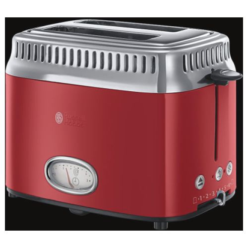 Bild: Russell Hobbs Retro Ribbon Red Kompakt-Toaster