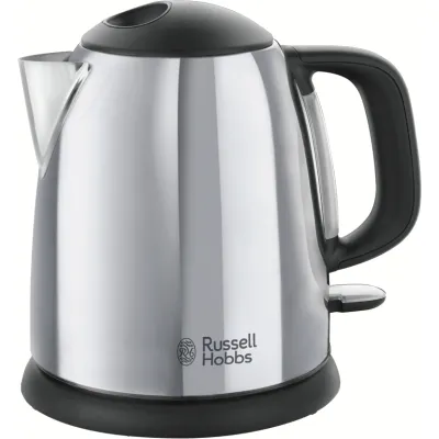 Russell Hobbs Wasserkocher 24990-70 Victory | Kompakt 1,0l | Edelstahl | 2400W | Kalkfilter | Schnellkochfunktion