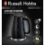 Bild: Russell Hobbs Wasserkocher 26051-70 Honeycomb | 1,7 l | 2400 Watt | schnurlos | Kalkfilter | 360° Sockel | Schwarz