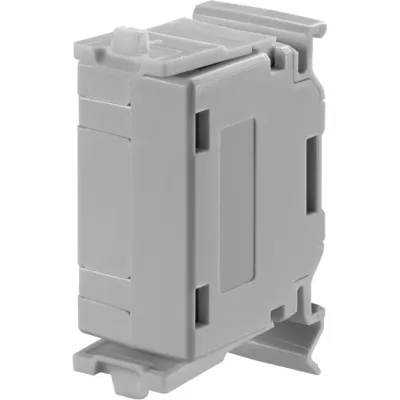 RUTENBECK Kupplung REG 13910261 | 10GB Durchführungsmodul 2x RJ45 Buchse | DIN-Schiene | geschirmt | PoE+ | lichtgrau