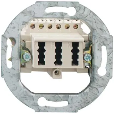 Rutenbeck TAE-Anschlussdose NFN UP | 1 Telefon & 2 Zusatzgeräte | Schraubkontakte | reinweiß RAL 9010