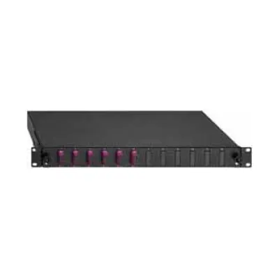 Rutenbeck Spleissbox 2280301060 | 19" 1HE Rackmount | 6x LC-Duplex | OM4 50/125µm | mit Pigtails | schwarz RAL9005