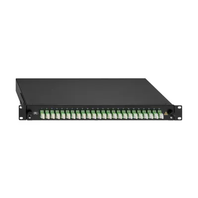 RUTENBECK Spleissbox 2280302240 | 19" 1HE | LC-Duplex 24 Port | OM5 Multimode | ausziehbar | Pigtails inkl. | schwarz