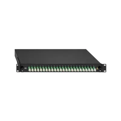 RUTENBECK Spleissbox 2280304240 | 19 Zoll 1HE | 24x LC-Duplex OS2 APC | Singlemode | schwarz | ausziehbar | mit Pigtails