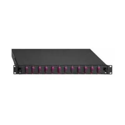 Rutenbeck Spleissbox 2280305240 | 24x SC-Duplex | LWL Patchpanel OM3 Multimode | 19 Zoll 1HE ausziehbar | schwarz