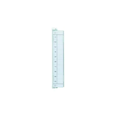 Rutenbeck Bezeichnungsstreifen BST B LSA 2913700 | klappbar | 170 mm Abstand | 20 DA | weiß | Tintenstrahl/Laser