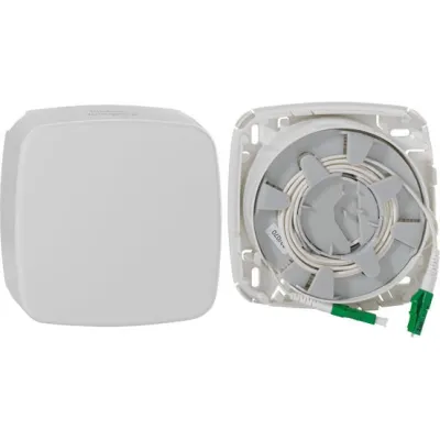 Rutenbeck Kabelverlängerungsbox NE5 228051720 | FTTH-Verlängerungsset LC OS2 APC | 20m | Fusionsspleiß | IP20 | weiß