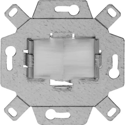 Rutenbeck Kabeldurchführung UP 19311510 | universal für TAE-Abdeckungen HDMI/VGA | Kunststoff | reinweiß | 70x70mm