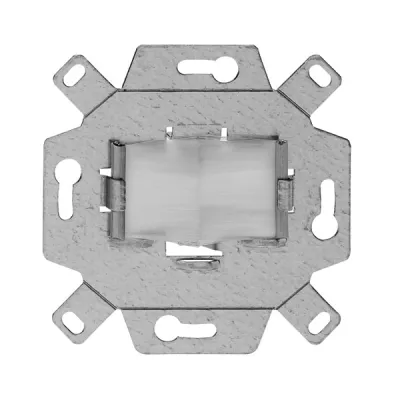Rutenbeck Kabeldurchführung UP 19311510 | universal für TAE-Abdeckungen HDMI/VGA | Kunststoff | reinweiß | 70x70mm