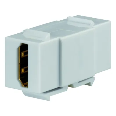 Rutenbeck HDMI-Keystone Modul 17010653 | Buchse/Buchse | 4K@60Hz HDMI 2.0 | Unterputz | RAL 9010 Reinweiß