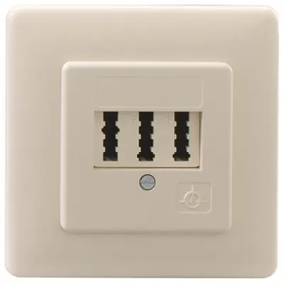 Rutenbeck AMS 1/2 NFU UP 16010119 | Automatischer Mehrfachschalter | TAE 2x Telefon | Unterputz | perlweiß