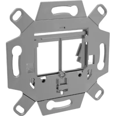 Rutenbeck Montageadapter UM-MA-KS 2 Up | Modulträger 1-2 Module | 30° Modulauslass | weiß/schwarz