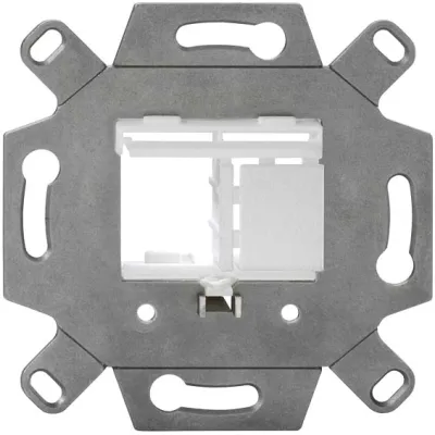 Rutenbeck Montageadapter KMK-MA UP 1-2-fach | reinweiß RAL 9010 | halogenfrei | für Keystone-Modul