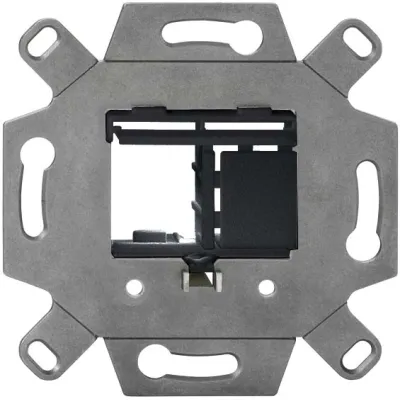 Rutenbeck Montageadapter KMK-MA Up 17000065 | Keystone-Modul 1- oder 2-fach | Unterputz | Tragring | schwarz