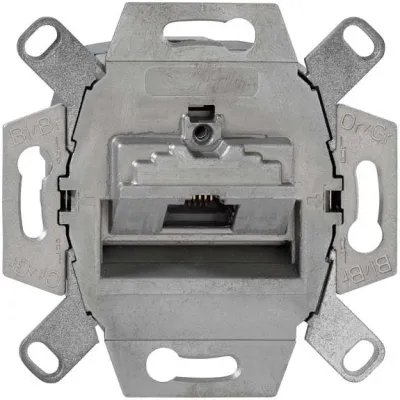 Rutenbeck UAE-Cat.6A Netzwerkdose UP | 1x RJ45 | geschirmt | 10 Gbit/s | PoE++ | HDBaseT | schräger Auslass