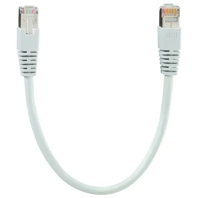Rutenbeck Patchkabel Cat.8.1 21200020 | S/FTP | 2m | RJ45 | AWG26 | geschirmt | grau
