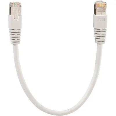 Rutenbeck Patchkabel 21500610 | Cat.6A S/FTP | 1m | RJ45 beidseitig | 10-Gigabit | LSOH | Knickschutz | grün