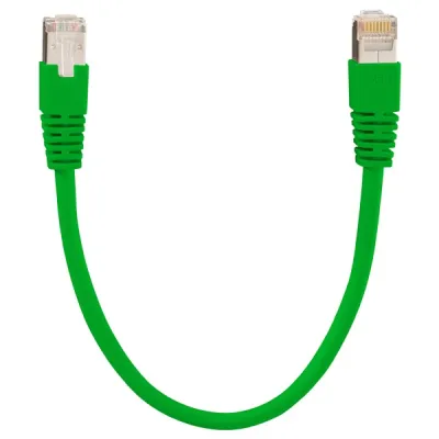 Rutenbeck Patchkabel 21500600 | Cat.6A S/FTP RJ45 | 10m | 10 Gbit/s | LSOH | PoE+ geeignet | grün