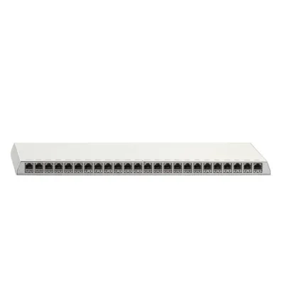 Rutenbeck Patchpanel PP-Cat.6A 23611124 | 24x RJ45 | 10 Gigabit | Cat.6A geschirmt | Aufputz | Wand/Tischmontage | weiß