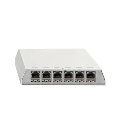 Rutenbeck Patchpanel PP-ClassEA iso-6 Ap rw 23811106 | 6x RJ45 | Cat6 geschirmt | 10Gbit Ethernet | LSA | RAL7035 grau
