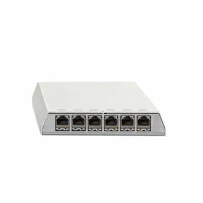 Rutenbeck Patchpanel PP-ClassEA iso-6 Ap rw 23811106 | 6x RJ45 | Cat6 geschirmt | 10Gbit Ethernet | LSA | RAL7035 grau