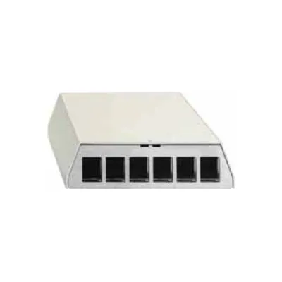 Rutenbeck Patchpanel PP-UM A-6 Ap rw 23911106 | 6 Port Cat6 | RJ45 | geschirmt | Aufputz | Hutschiene | weiß RAL9010