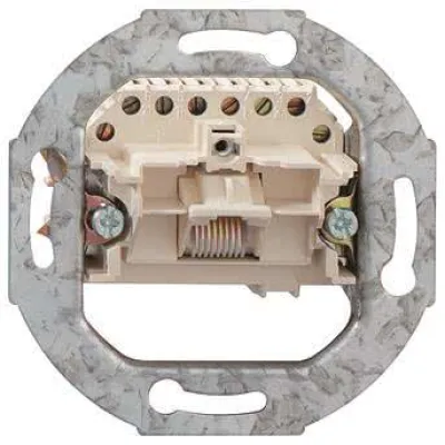 Rutenbeck UAE Anschlussdose 1-fach UP | Cat.3 | RJ45 8-polig | Schraubkontakte | perlweiß RAL1013 | 13010407