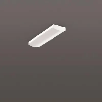 RZB LED-Wannenleuchte 312624.002.76 Planado C | 17W 2050lm 3000K DALI dimmbar | IP54 | 600x160x58mm | Stahl | weiß