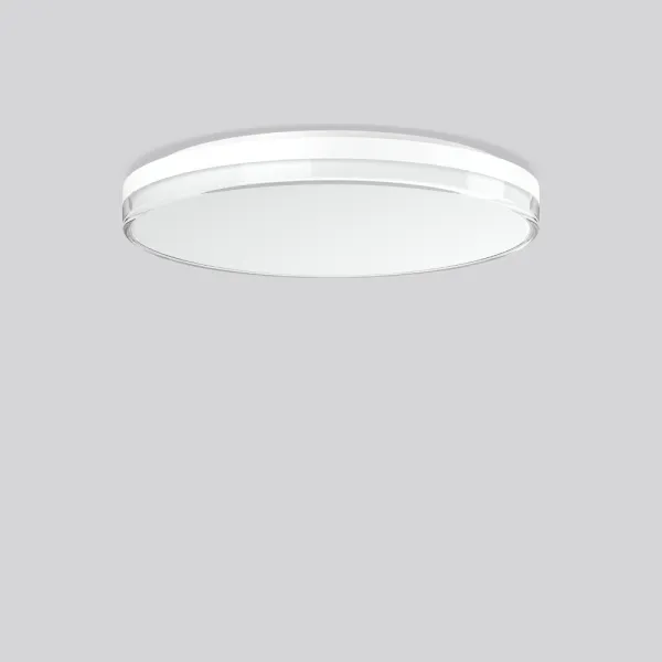RZB LED Wand- & Deckenleuchte SCABRA R | 18-30W | 2250-3850lm | 3000-4000K | HF-Sensor | IP54 | Ø400mm | weiß